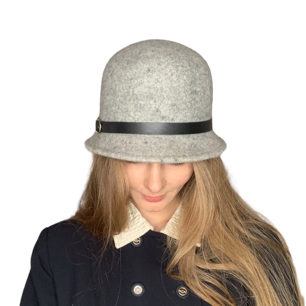Perfect Bucket / Cloche Hat with in gray. New! - Picture 5 of 6